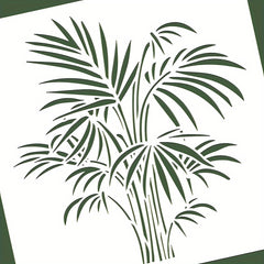 Reusable Leaf Pattern Stencil for DIY Painting - 1Pc 30x30cm