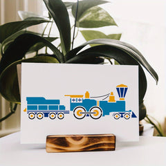 Train Graphics Stencil 30x30cm Reusable Train Engines Pattern Drawing Stencil