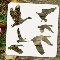 Bird Pattern Stencil for DIY Scrapbooking & Crafts - 30cm Square