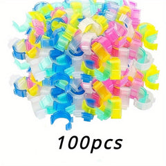 100pcs Sewing Bobbin Clips Thread Holder Organizers Multicolor Craft Accessory