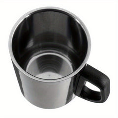 Stainless Steel Insulated Travel Mug with Lid Handle Camping RV Office Gift
