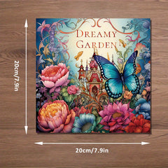 Dreamy Garden Adult Coloring Book - Relaxing Art