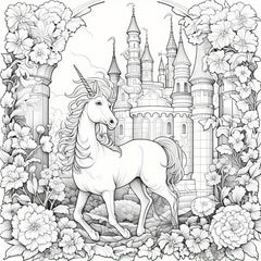 Dreamy Garden Adult Coloring Book - Relaxing Art