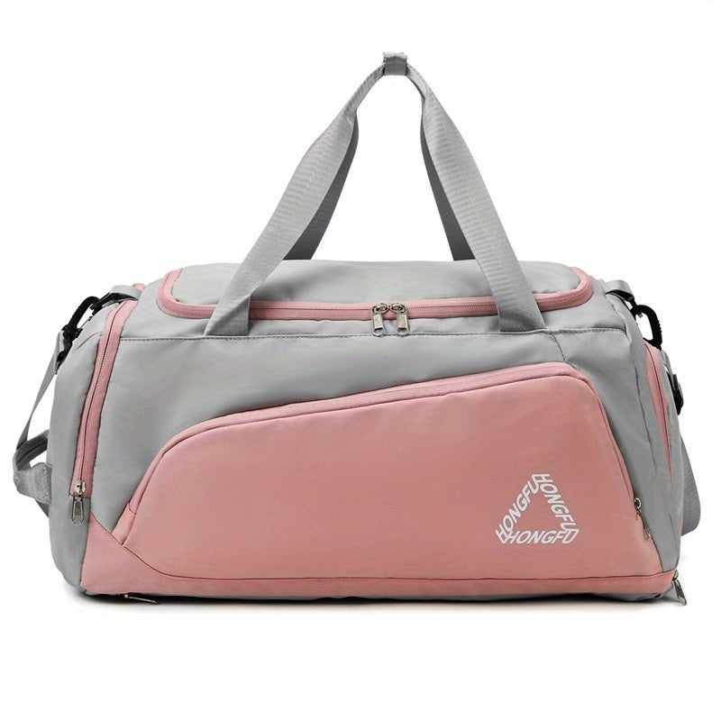 Oxford Fabric Gym Bag with Separate Compartments for Travel