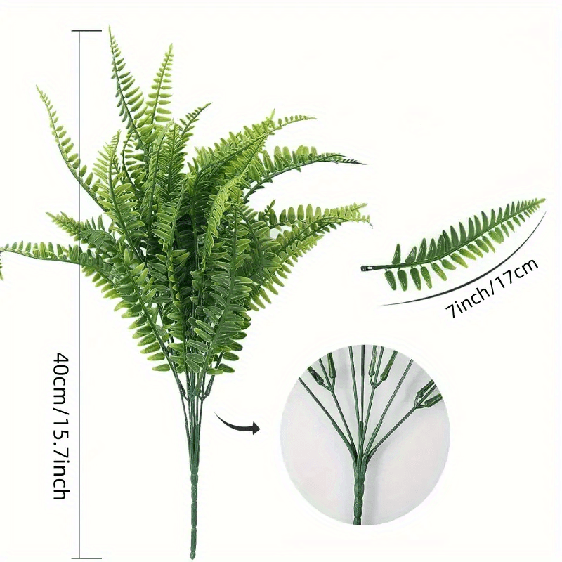 Artificial Green Ferns for Indoor/Outdoor Decor Wedding Event Ready