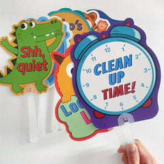 Classroom Rules Paddle Set - Teacher Action Signs - Educational Aids