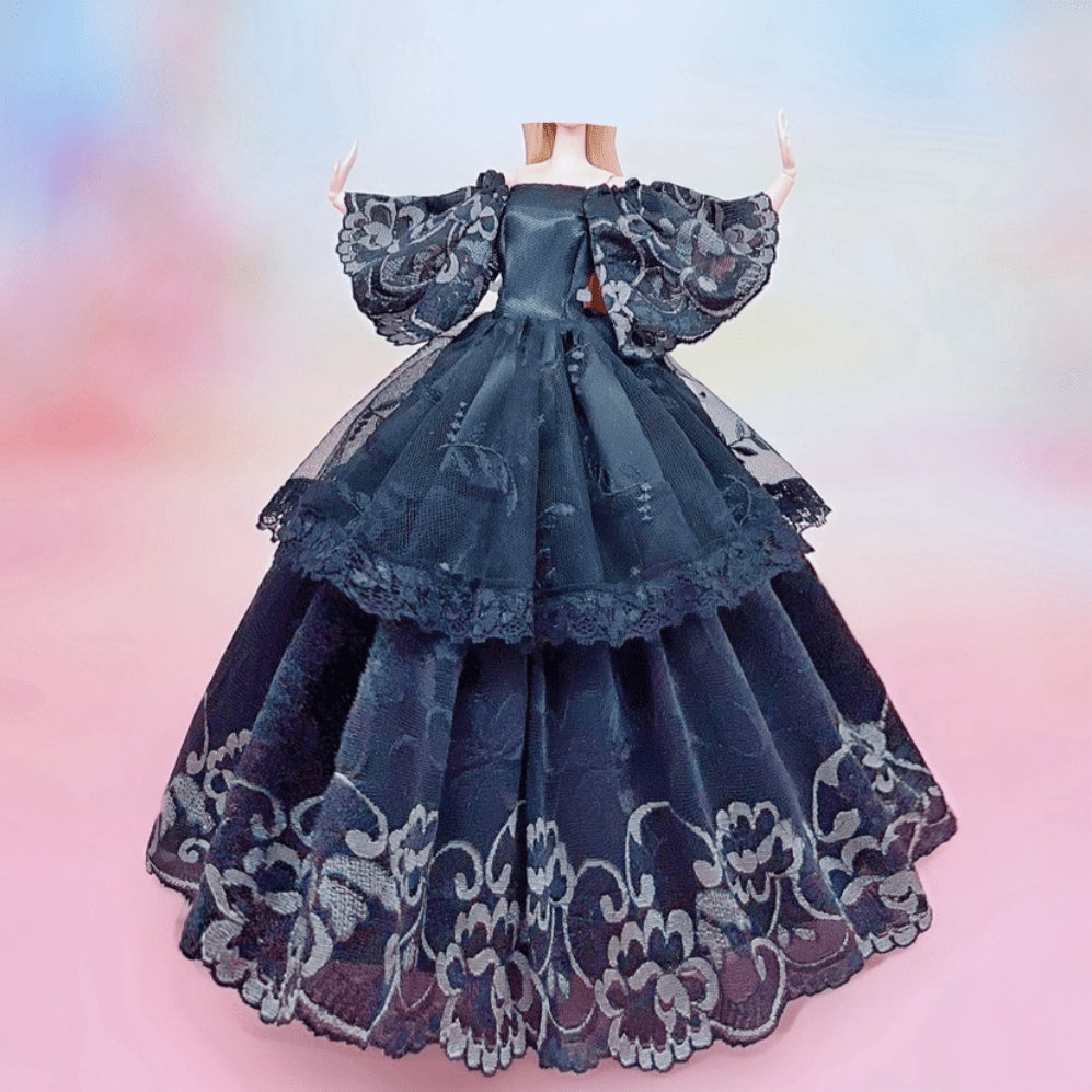Doll Princess Ball Gown Dresses Party Evening Skirt Bridal Wedding Doll Clothes
