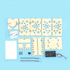 Wooden Puzzle Mini Starry Sky Light DIY Educational STEAM Material