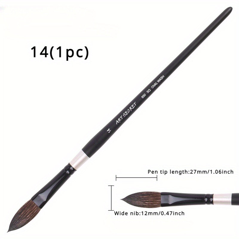 Professional Watercolor Brush with Squirrel Hair