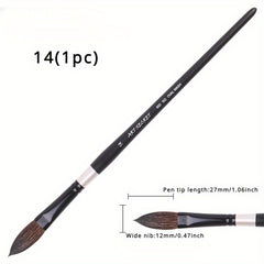 Professional Watercolor Brush with Squirrel Hair