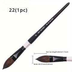 Professional Watercolor Brush with Squirrel Hair