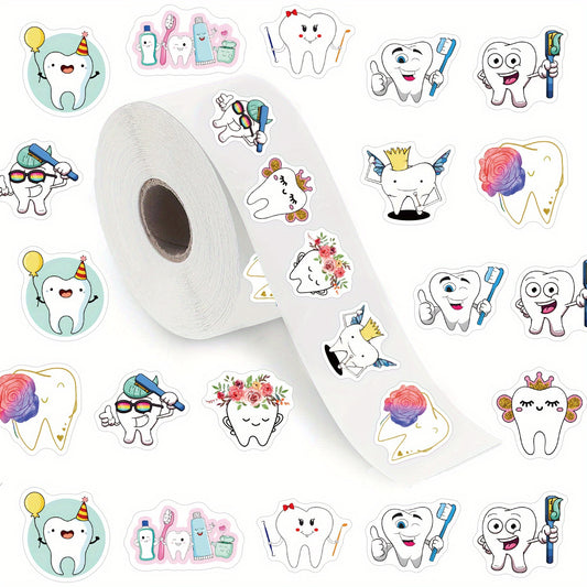 500pcs Teeth Tooth Rewards Funny Stickers Cartoon Decals for Adults