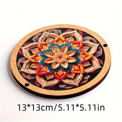 Wooden Flower Brain Teaser Puzzle Challenging 10 Irregular Shape