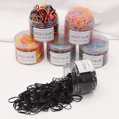 1000pcs Colorful Hair Ties Set for Girls