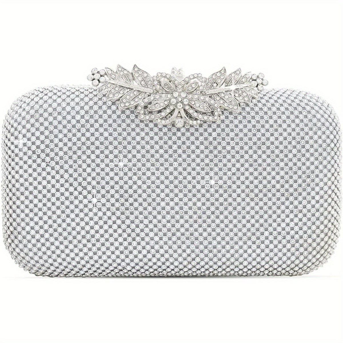 Rhinestone Evening Clutch Crossbody Bag