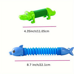 Mini Pop Tubes Sensory Toys Keychain - Animal Design