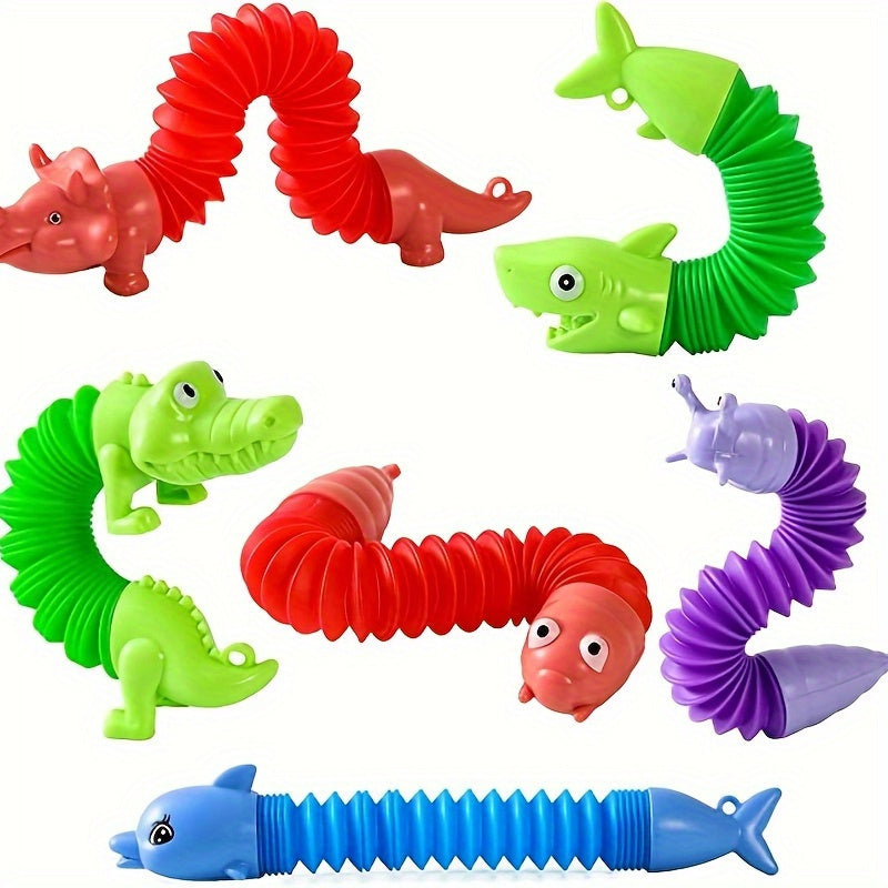Mini Pop Tubes Sensory Toys Keychain - Animal Design