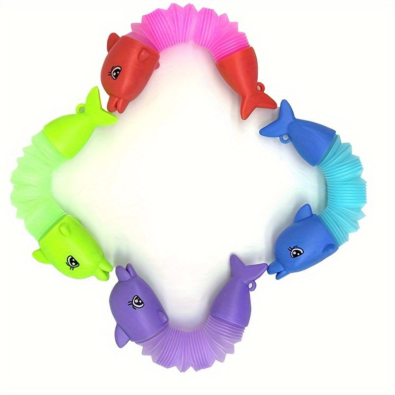 Mini Pop Tubes Sensory Toys Keychain - Animal Design