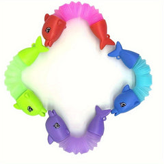 Mini Pop Tubes Sensory Toys Keychain - Animal Design