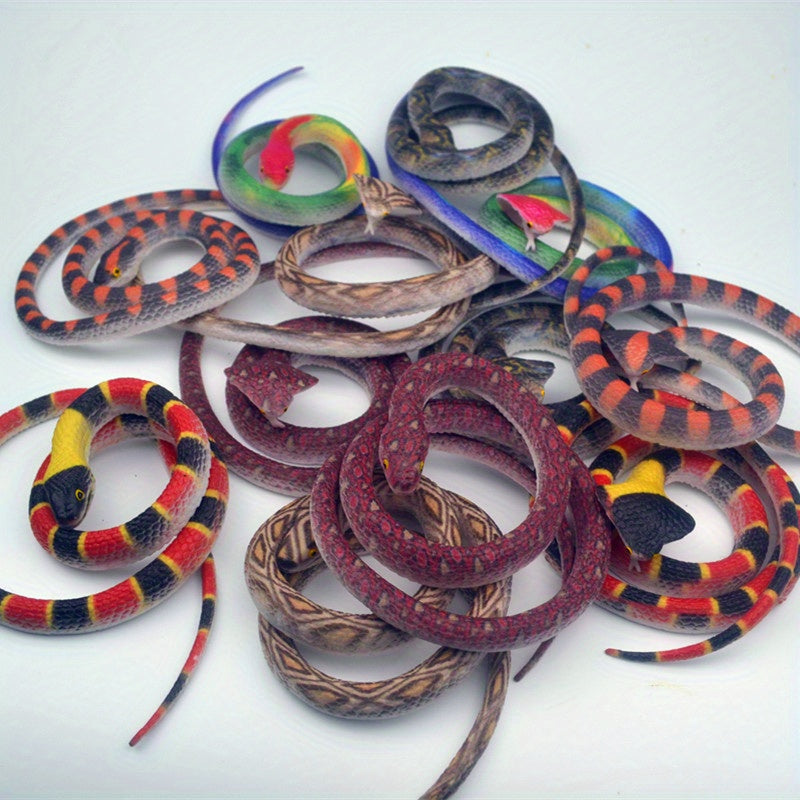 Realistic Soft Rubber Snake for Pranks Halloween Costumes Reptile Enthusiasts