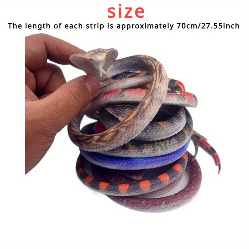Realistic Soft Rubber Snake for Pranks Halloween Costumes Reptile Enthusiasts