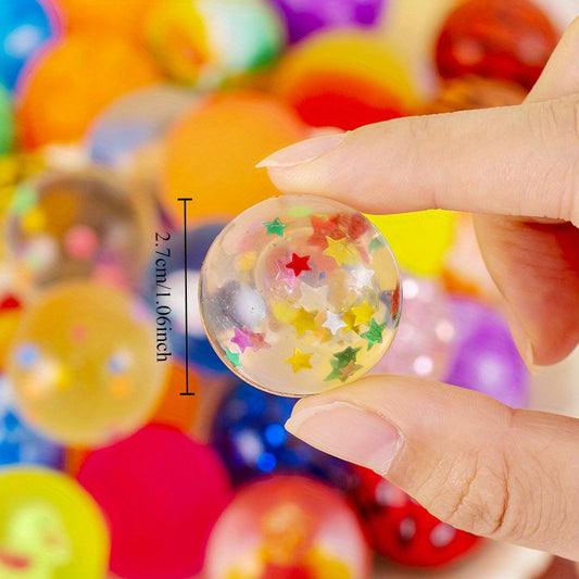 20pcs Mini Bouncy Ball Toys - Party Favors Assorted Colors