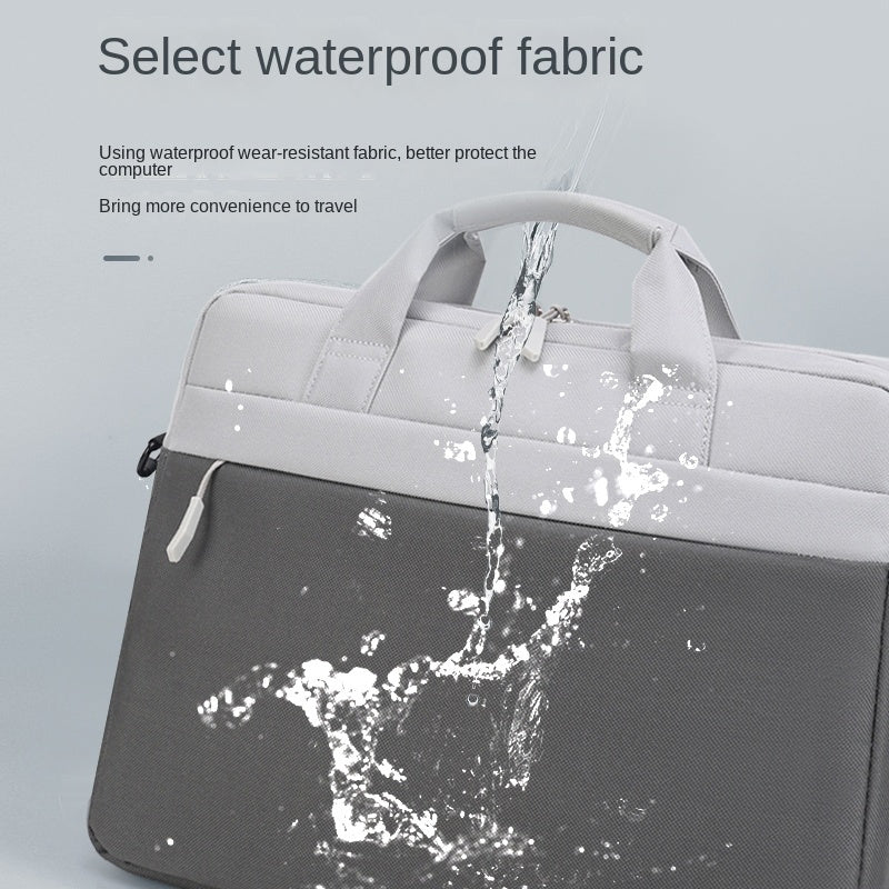 Water Resistant Laptop Bag with Shock Absorbing Liner Detachable Shoulder Strap