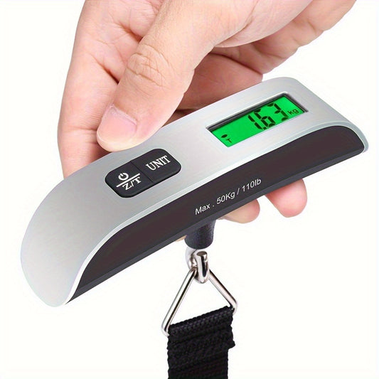 Digital Luggage Scale 110Lb 50Kg Backlit LCD Thermometer Sensor