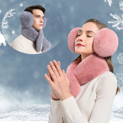 Winter Fashion Plush Scarf & Earmuffs Set for Men
