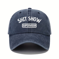 Hip Hop Unisex Baseball Cap Letter Printed Distressed Dad Hat