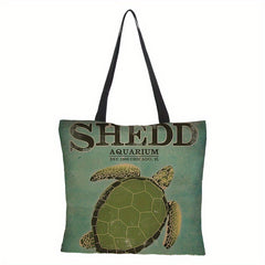 Waterproof Linen Bag Cowhide Tote Bag Shoulder Bag