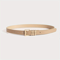 Square Buckle Classic PU Belt Casual Waistband Women Jeans Pants Dress Belts