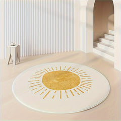 Round Pattern Area Rug Living Room Bedroom Decor Carpet Soft Non-slip Floor Mat
