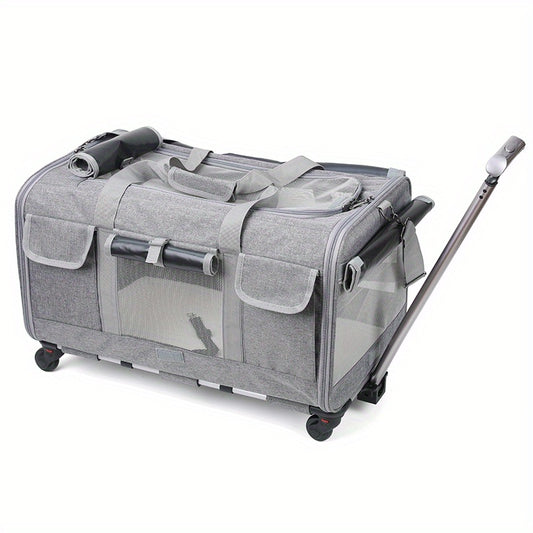 Spacious Pet Carrier Stroller For Dogs And Cats