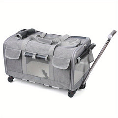 Spacious Pet Carrier Stroller For Dogs And Cats