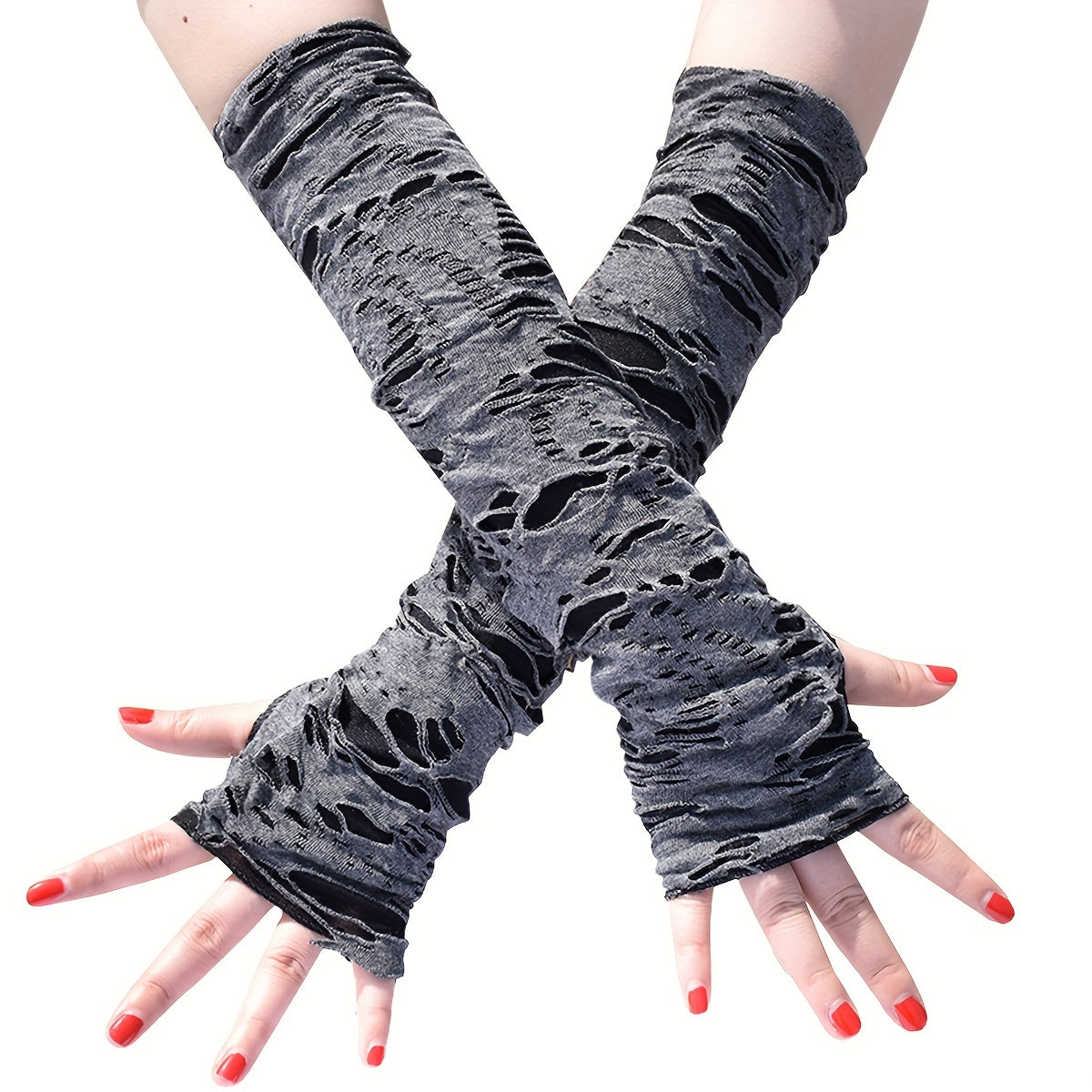 Vintage Gothic Fingerless Gloves Halloween Hip Hop