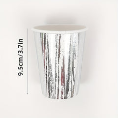 Disposable Dinnerware Set Paper Plates Napkins Cups Party Decoration