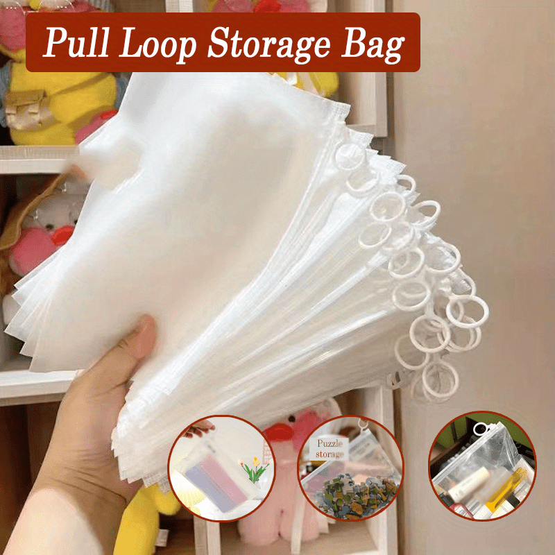 10 Pack PVC Zipper Storage Bags Document and Personal Goods Organizer