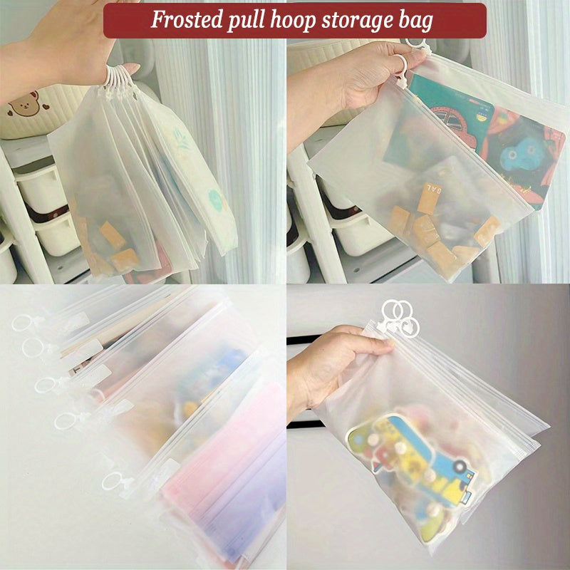 10 Pack PVC Zipper Storage Bags Document and Personal Goods Organizer