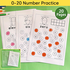 LACHILLY Kids' Number Learning Workbook Preschool Math Activity Book