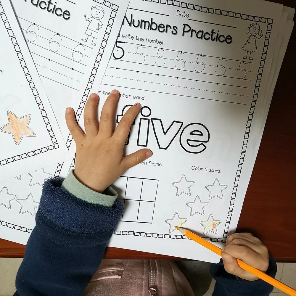 LACHILLY Kids' Number Learning Workbook Preschool Math Activity Book