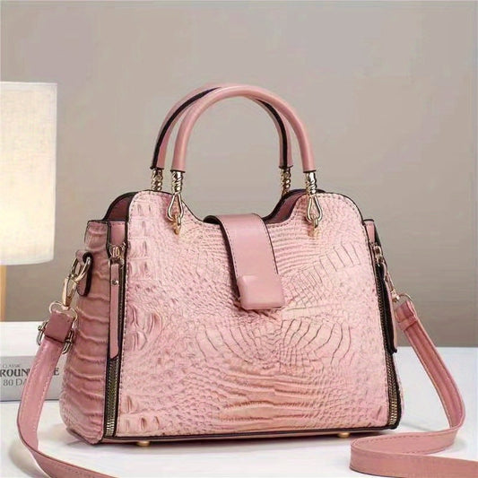 Women's PU Leather Satchel Handbag Water Resistant