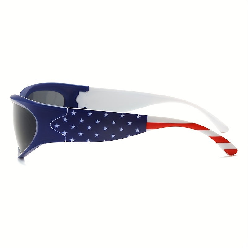 American Flag Sunglasses UV Protection Glasses for Men Women