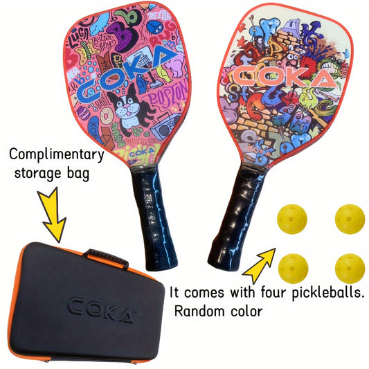 2pcs Pickleball Racket For Beach Outdoor Pickleball Paddle For Entertainment