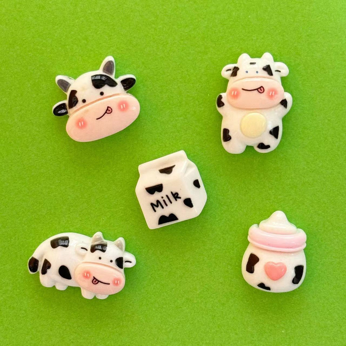 5pcs Cow Themed Magnets for Home and Office Decor