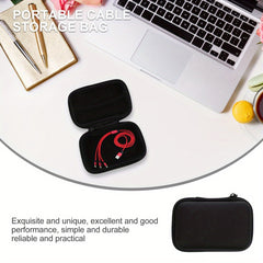 PU Material Charging Cable & Earbud Organizer Pouch