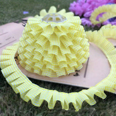 Plaid Ruffle Trim 0.98 x 39.37 DIY Sewing Applique - Assorted Colors