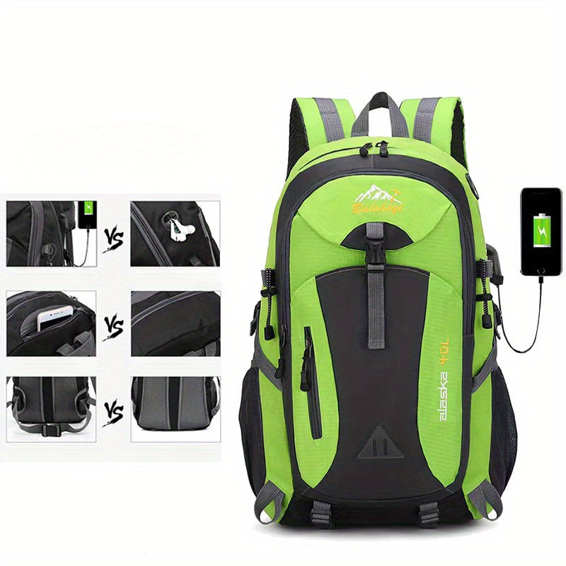 Waterproof Travel Backpack Large Capacity Adjustable Straps Laptop Compartment