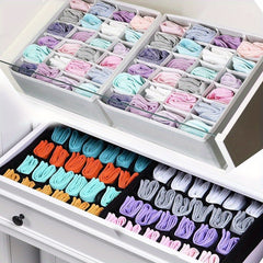 Foldable Fabric Sock and Underwear Drawer Organizer Hanging Storage