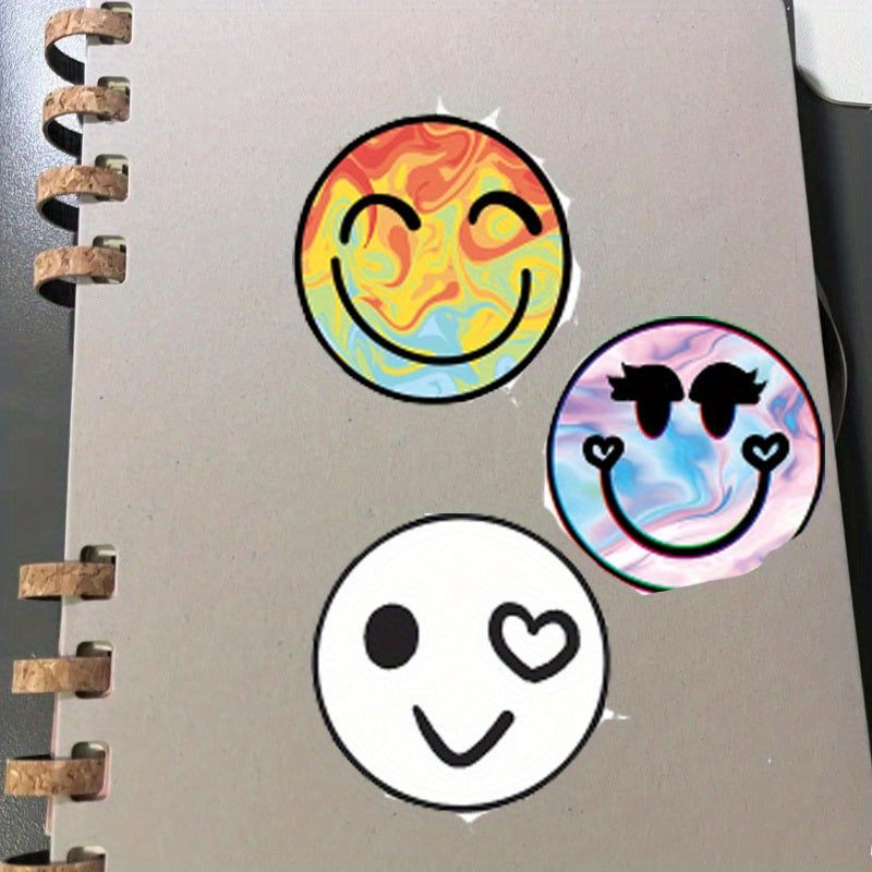 50pcs Joyful Cartoon Waterproof Stickers for Various Surfaces